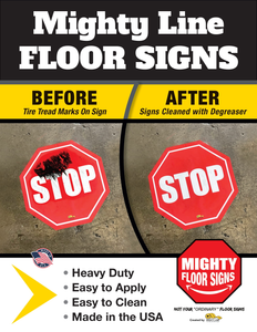 Standard Floor Signs by Mighty Line