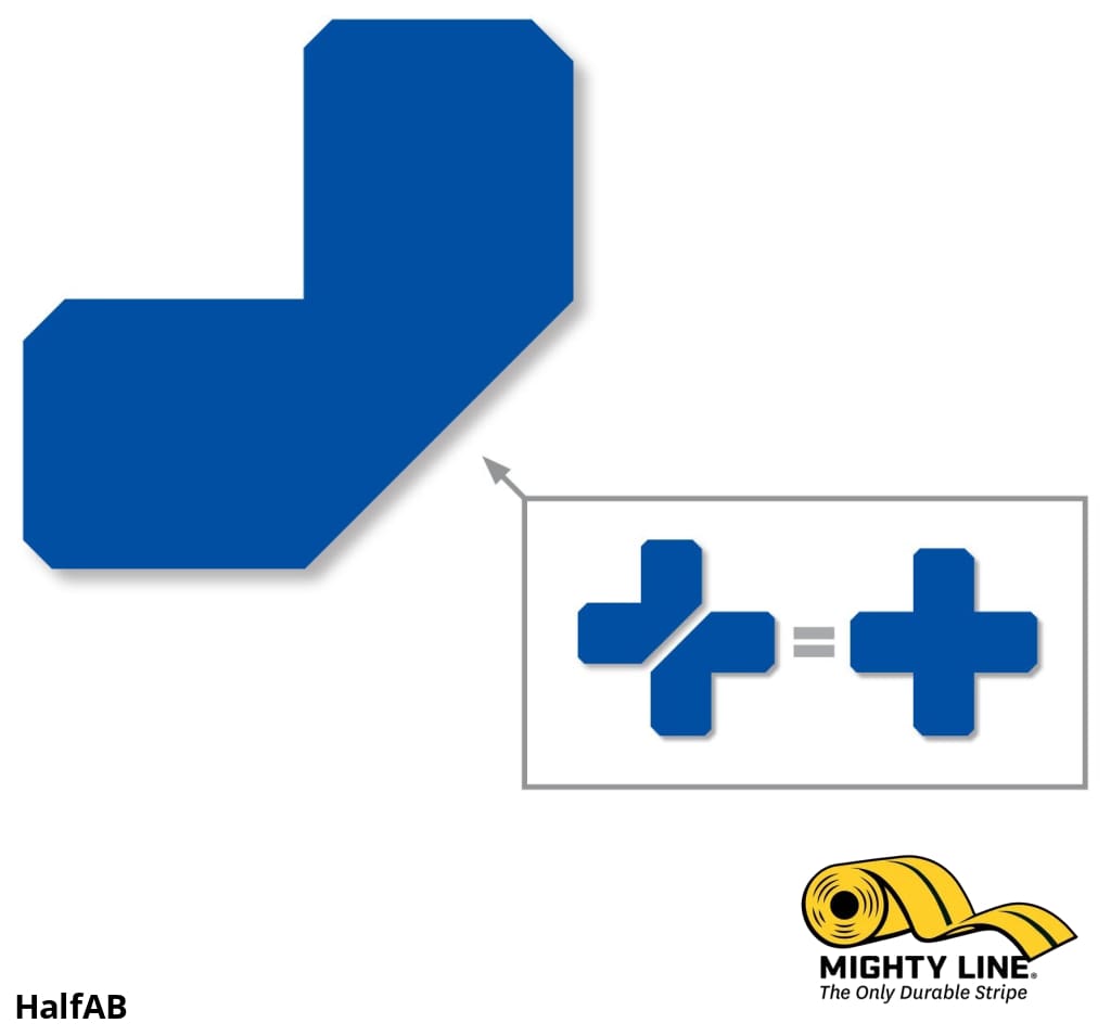 2" Blue Half Angle - Pack of 100