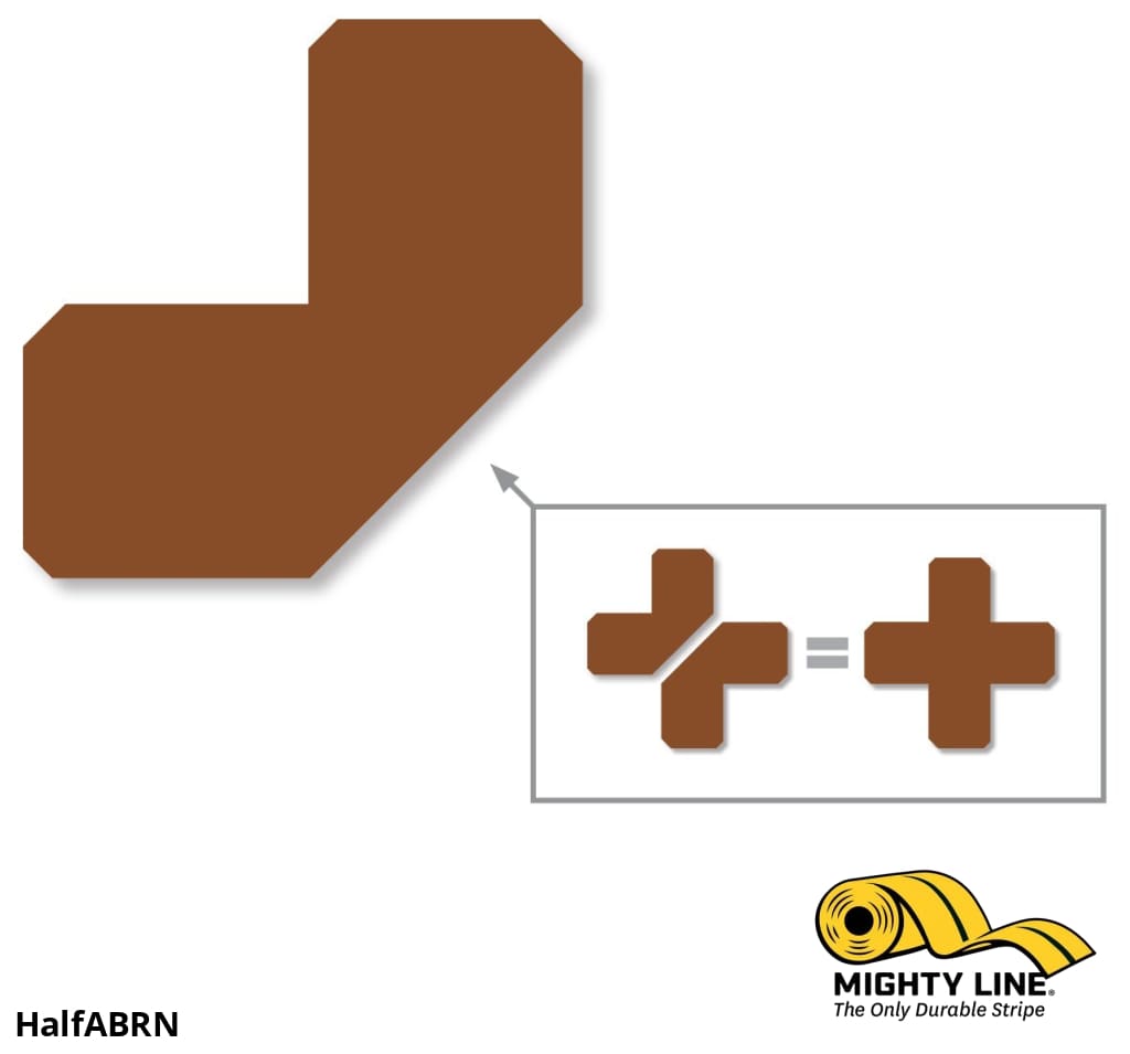 2" Brown Half Angle - Pack of 100