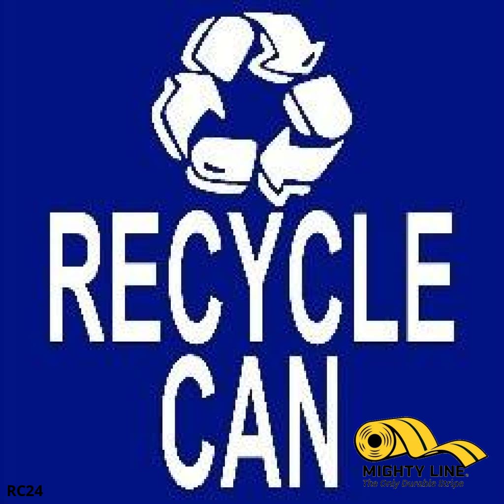 24” Recycle Can Floor Sign