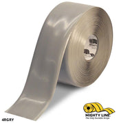 4" GRAY Solid Color Tape - 100'  Roll - Safety Floor Tape