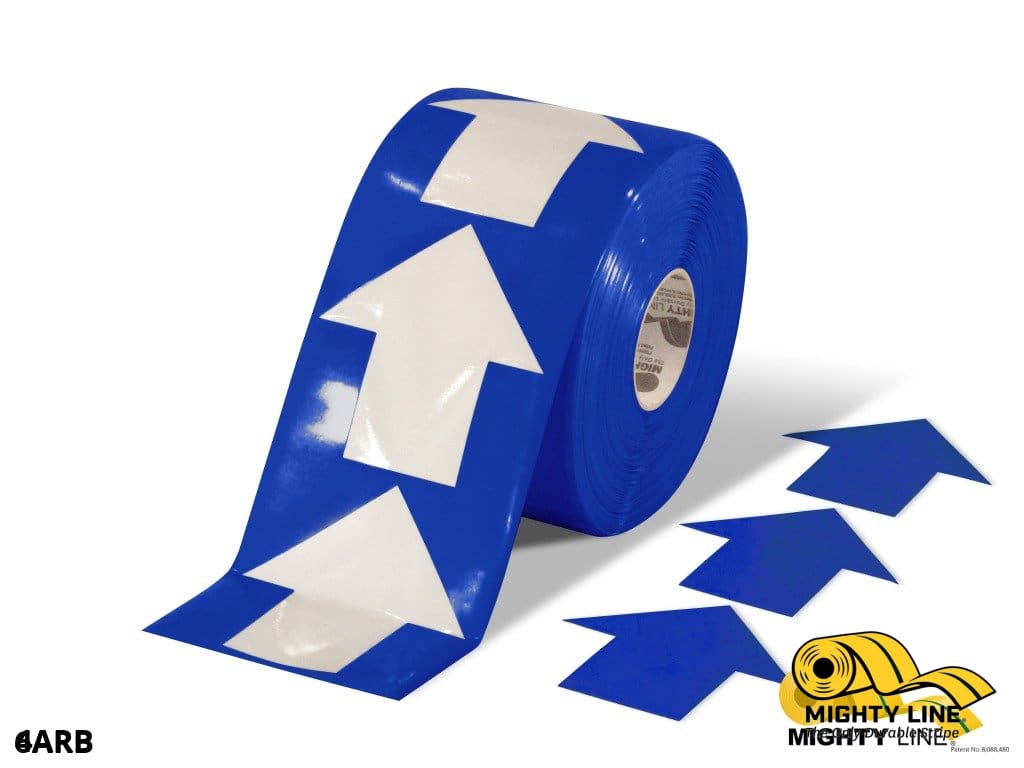 4" Wide Solid Blue Arrow Roll 280 Arrows