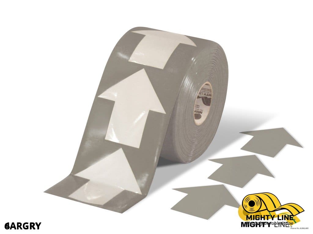 4" Wide Solid Gray Arrow Roll 280 Arrows