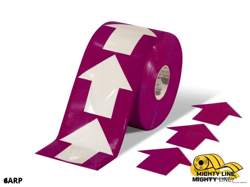 4" Wide Solid Purple Arrow Roll 280 Arrows