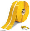 4" Yellow MightyGlow with Luminescent Center Line - 100'  Roll - Floor Tape & Safety Floor Tape