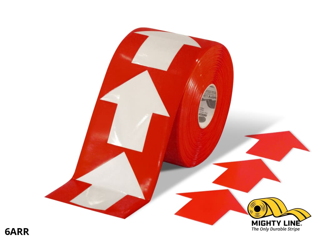 5.5” Red Arrow Floor Tape Roll