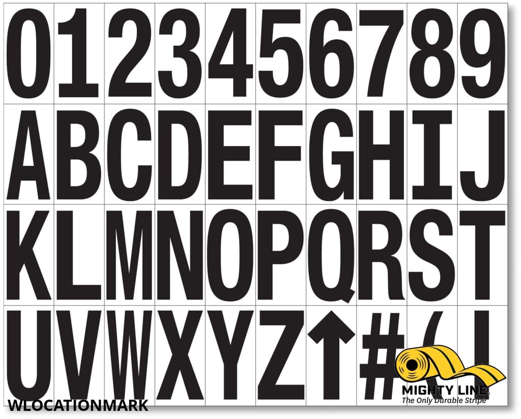 Mighty Line WHITE Location Markers - Pack of 50 - Floor Marking