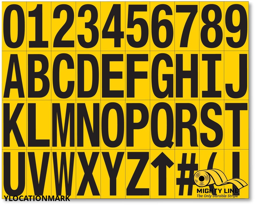 Mighty Line YELLOW Location Markers - Pack of 50 - Floor Marking