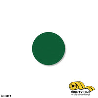 1" GREEN Solid DOT - Pack of 200 - Floor Marking