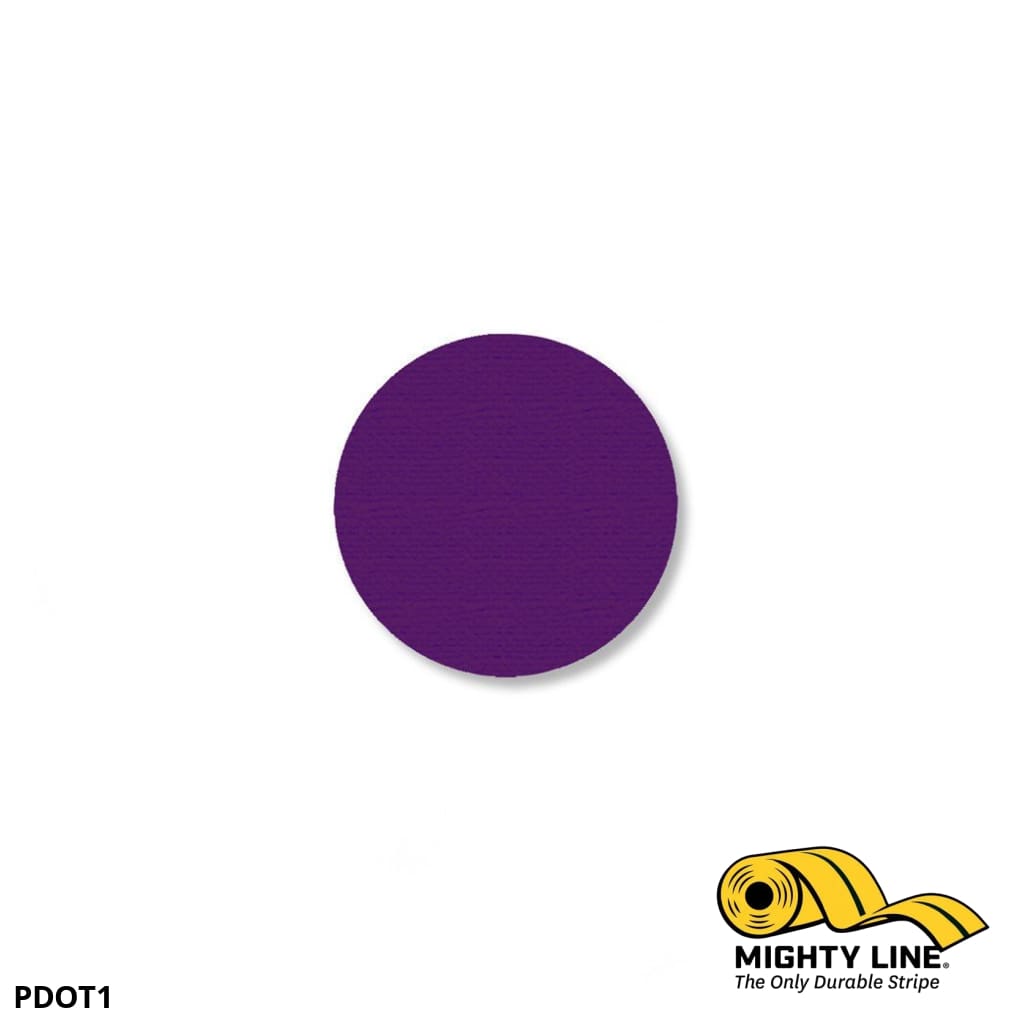 1" PURPLE Solid DOT - Pack of 200 - Floor Marking