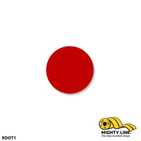 1" RED Solid DOT - Pack of 200 - Floor Marking