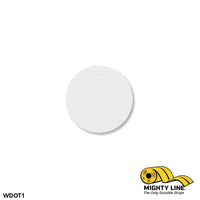 1" WHITE Solid DOT - Pack of 200 - Floor Marking