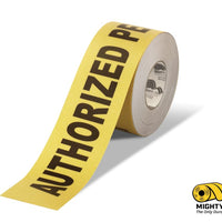 2” Authorized Personnel Only Floor Tape – 100' Roll