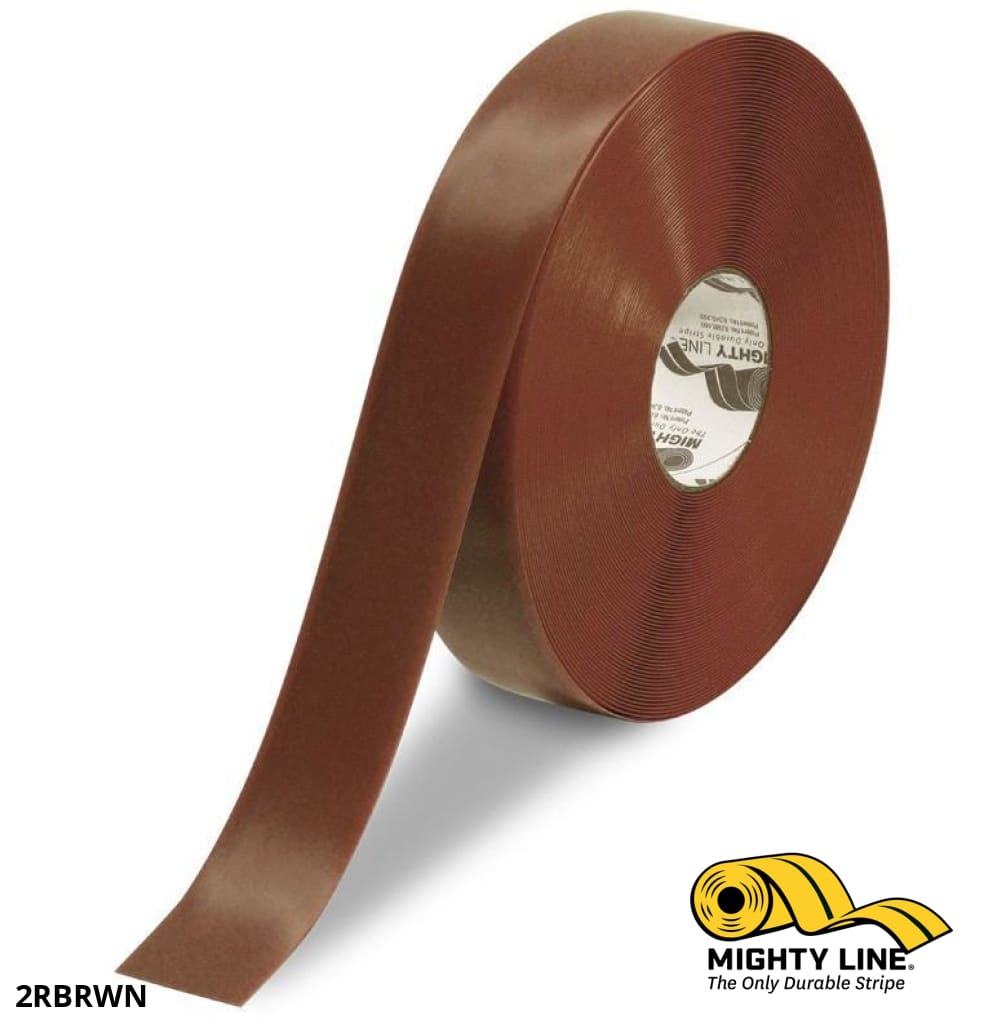 2" BROWN Solid Color Tape - 100'  Roll - Safety Floor Tape