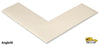2” Solid White Floor Tape Angle – Pack of 100