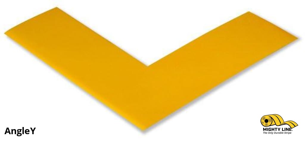 2” Solid Yellow Floor Tape Angle – Pack of 100