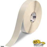 2" WHITE Solid Color Tape - 100'  Roll - Safety Floor Tape