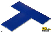 2" Wide Solid BLUE T - Pack of 100 - Floor Tape & Floor Marking