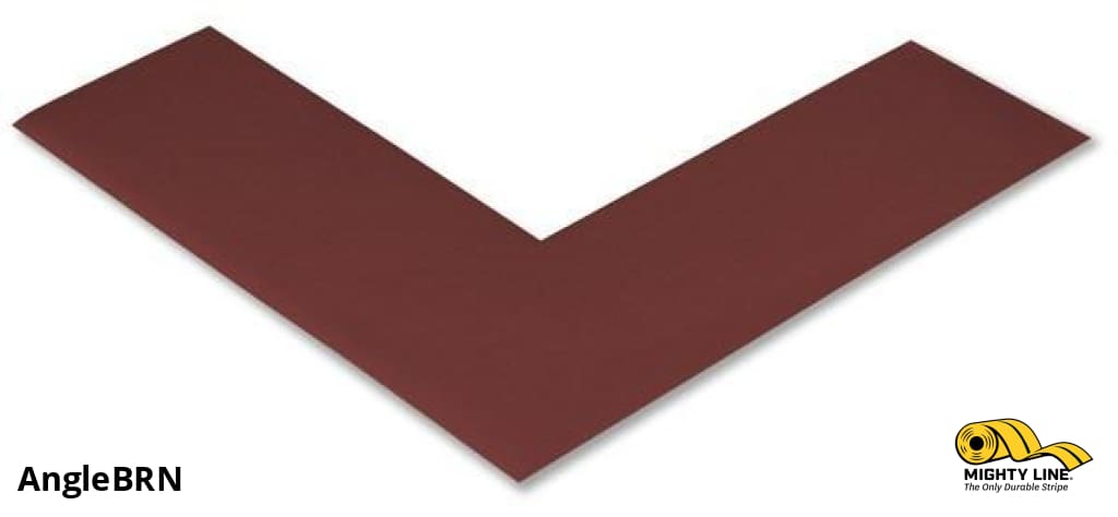 2" Wide Solid BROWN Angle - Pack of 100 - Floor Tape & Floor Marking