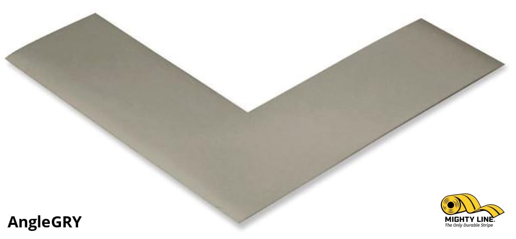 2" Wide Solid GRAY Angle - Pack of 100 - Floor Tape & Floor Marking