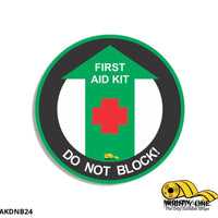 24” First Aid Kit Floor Sign