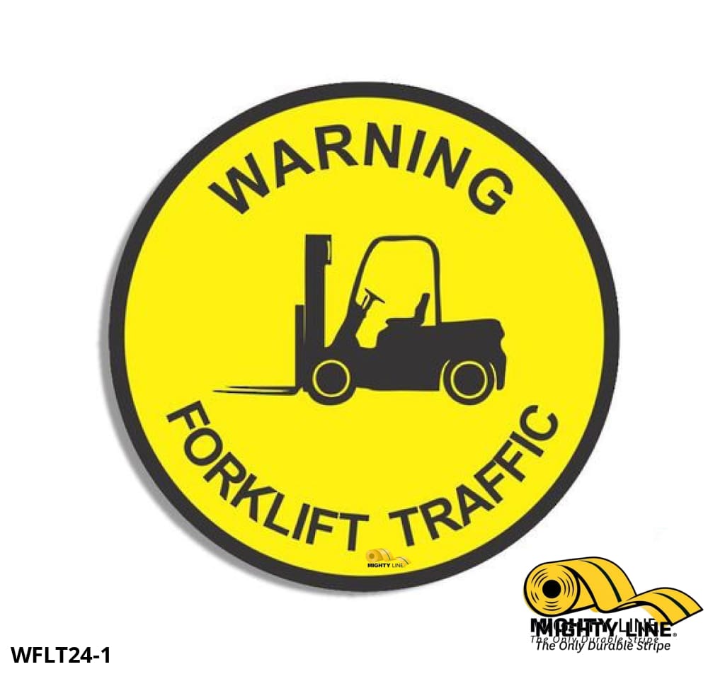 24” Forklift Traffic Floor Sign