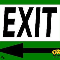 24” x 18” Exit Left Floor Sign