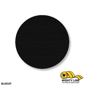 3.5” Black Solid Floor Tape Dot – Pack of 100