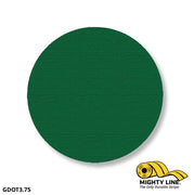 3.75" GREEN Solid DOT - Pack of 100 - Floor Marking