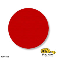3.75" RED Solid DOT - Pack of 100 - Floor Marking