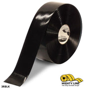 3" BLACK Solid Color Tape - 100'  Roll - Safety Floor Tape