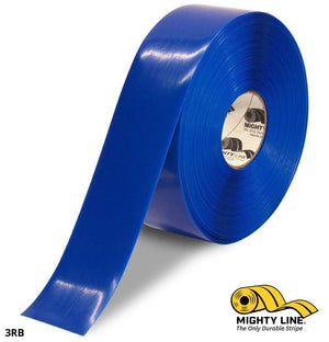 3" BLUE Solid Color Tape - 100'  Roll - Safety Floor Tape