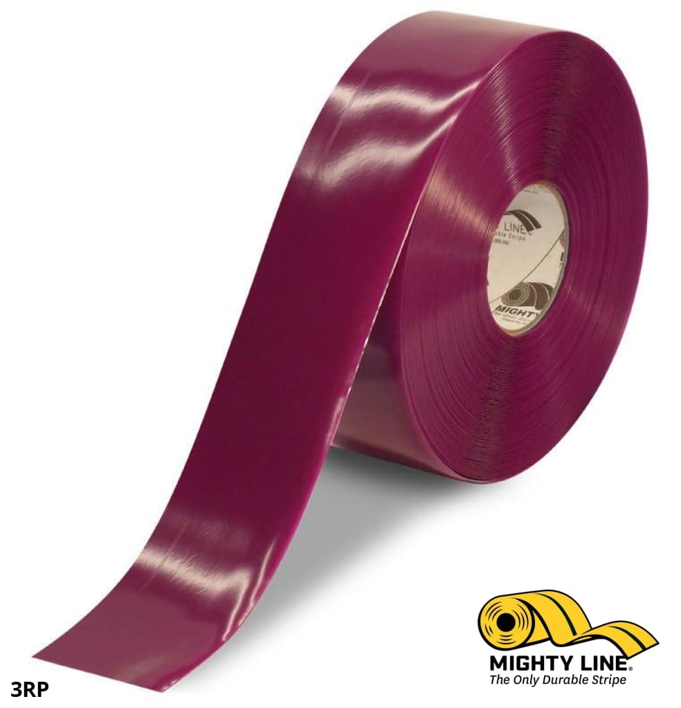 3" PURPLE Solid Color Tape - 100'  Roll - Safety Floor Tape