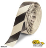 3" White Tape with Black Chevrons - 100'  Roll - Safety Floor Tape