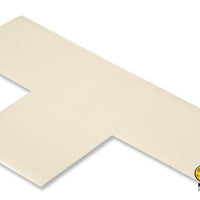 3" Wide Solid WHITE T - Pack of 100 - Floor Tape & Floor Marking
