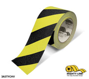 3" Yellow With Black Chevrons Anti-Slip Floor Tape - 60' Roll