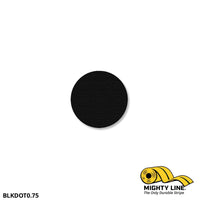 3/4" BLACK Solid DOT - Pack of 200 - Floor Marking