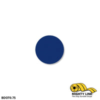 3/4" BLUE Solid DOT - Pack of 200 - Floor Marking