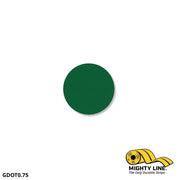 3/4" GREEN Solid DOT - Pack of 200 - Floor Marking
