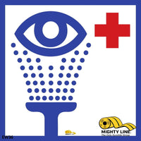36” Eye Wash Station Floor Sign – Industrial Strength