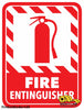 36” Fire Extinguisher Floor Sign