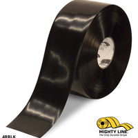 4" BLACK Solid Color Tape - 100'  Roll - Safety Floor Tape