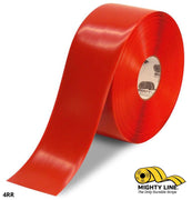 4" RED Solid Color Tape - 100'  Roll - Safety Floor Tape