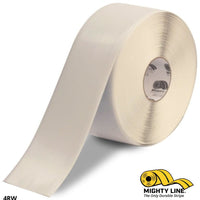 4" WHITE Solid Color Tape - 100'  Roll - Safety Floor Tape