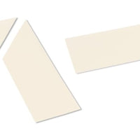 4" Wide Solid WHITE  10" Long Angle - Pack of 25