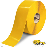 4" YELLOW Solid Color Tape - 100'  Roll - Safety Floor Tape