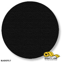5.7" BLACK Solid DOT - Pack of 100 - Floor Marking