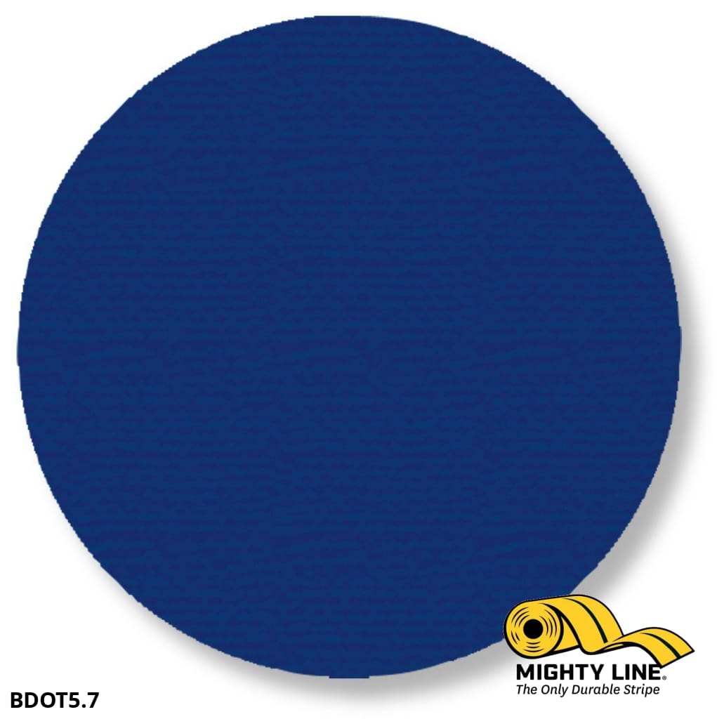 5.7" BLUE Solid DOT - Pack of 100 - Floor Marking