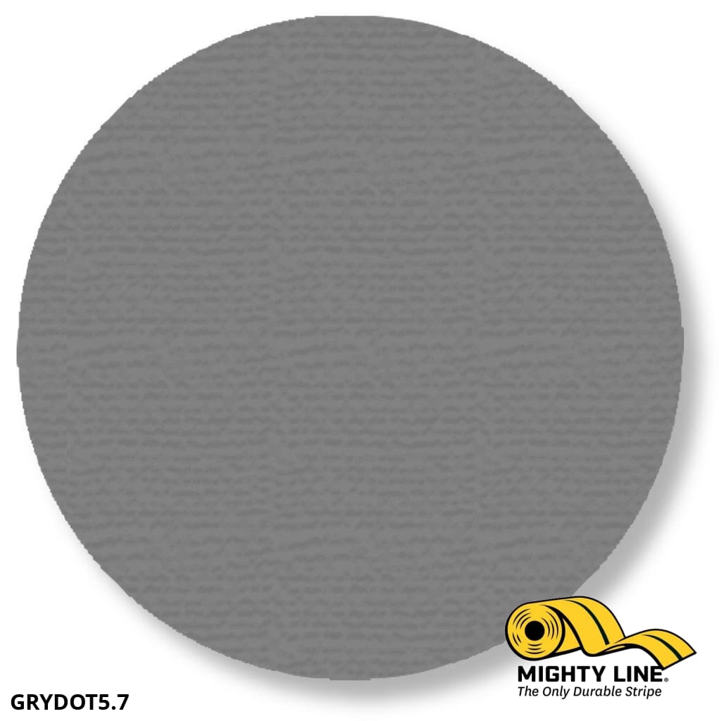 5.7" GRAY Solid DOT - Pack of 100 - Floor Marking