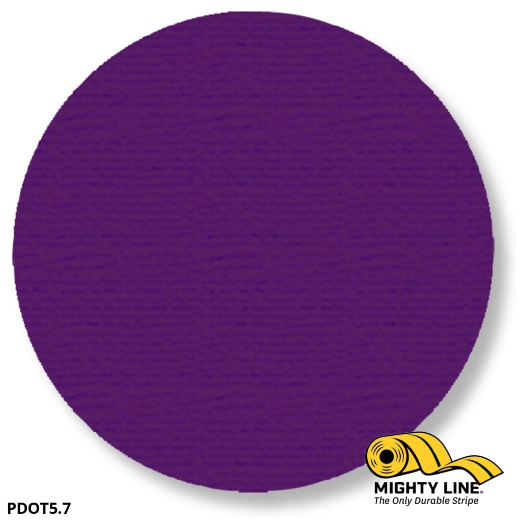 5.7" PURPLE Solid DOT - Pack of 100 - Floor Marking